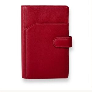 NTW Levenger Getaway Phone Ticket Wallet in Chilli Pepper Red